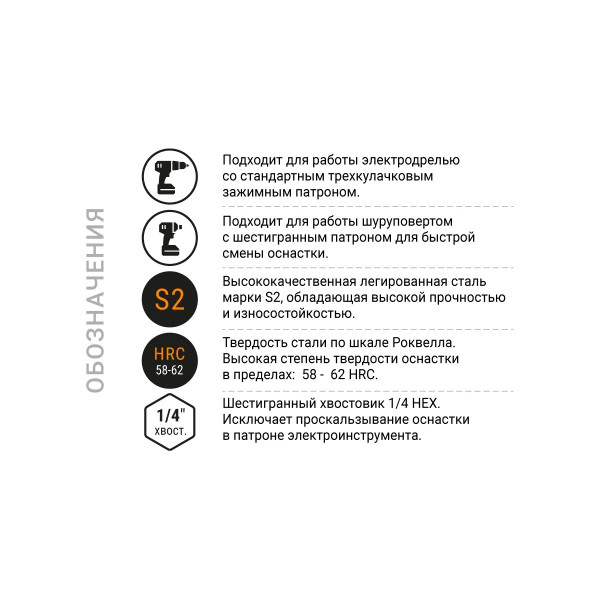 Бита Nox E6,3 Pz2-110, 1 шт карта COREBIT (330211-1)