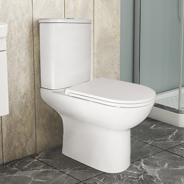 Унитаз напольный Kano безободковый с бачком с сиденьем микролифт (93590) Унитаз напольный Kano безободковый с бачком с сиденьем микролифт (93590)