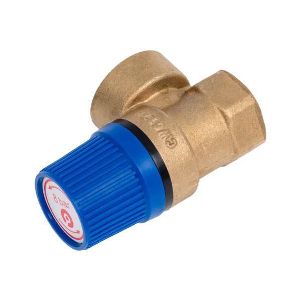 Клапан предохранительный 1/2"х3/4"ВВ 8 бар Rommer для систем водоснабжения (латунь) (RVS-0003-008015) Клапан предохранительный 1/2"х3/4"ВВ 8 бар Rommer для систем водоснабжения (латунь) (RVS-0003-008015)