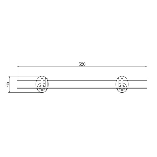 Полка Fashun стекло (A1607-1)