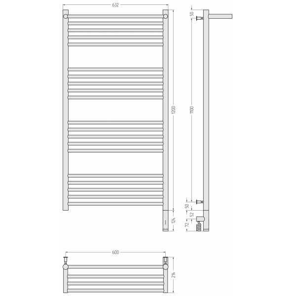 Полотенцесушитель электрический Сунержа Богема 3.0 1200x600 с полочкой провод справа матовый чёрный (31-5807-1260) Полотенцесушитель электрический Сунержа Богема 3.0 1200x600 с полочкой провод справа матовый чёрный (31-5807-1260)