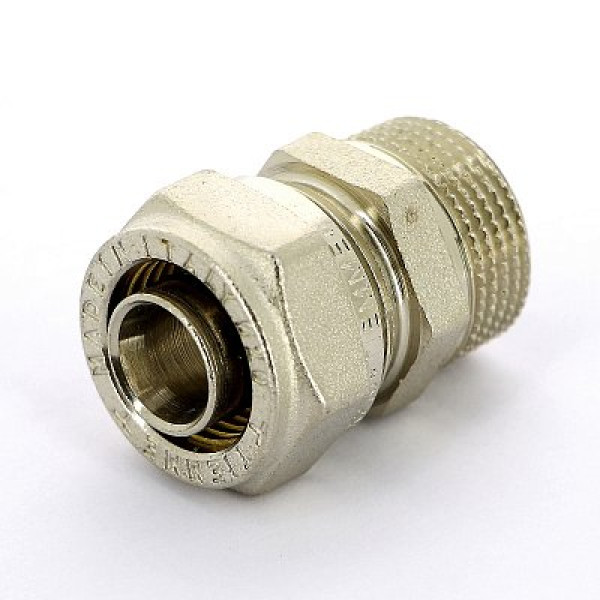 Соединение прямое Tiemme 20x1/2"Н (обжим) (1600007)