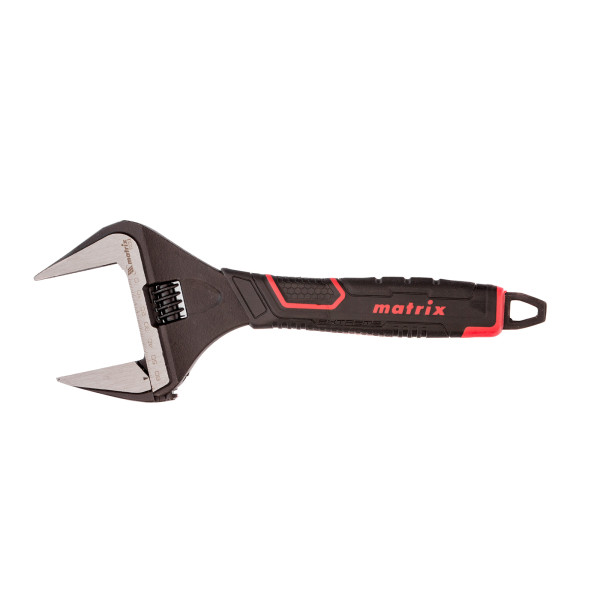 Ключ разводной 300 мм Matrix PRO (тонкие губки, фосфатированный, 2-х комп.рукоятка)  (15579)