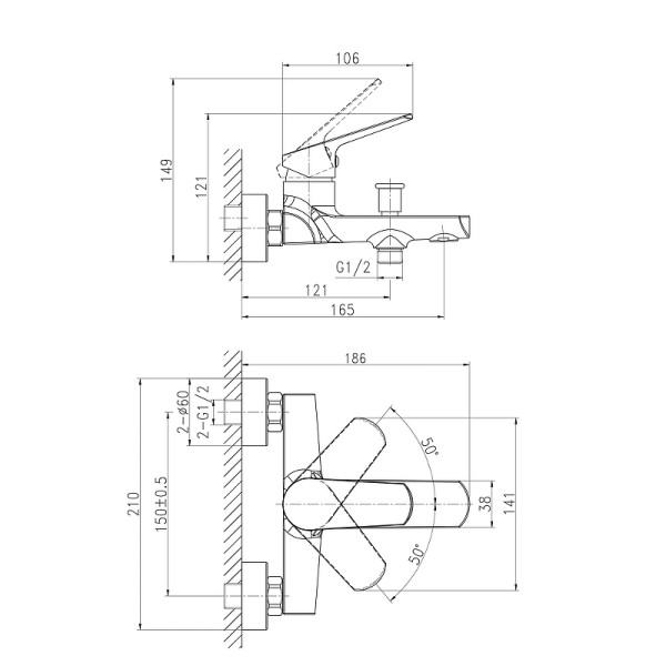 Комплект смесителей Cersanit Flavis 3 в 1 хром (64508) Комплект смесителей Cersanit Flavis 3 в 1 хром (64508)