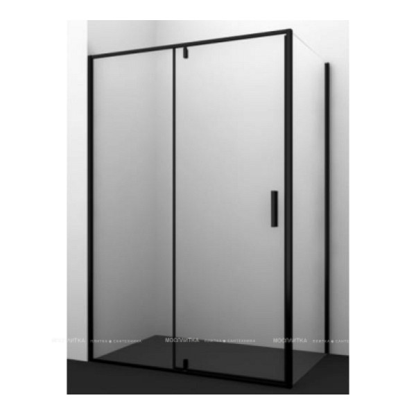 Душевая стенка WasserKRAFT Dill 61S 100х200 стекло прозрачное, профиль черный (61S10-RP100/74P10-RP100) Душевая стенка WasserKRAFT Dill 61S 100х200 стекло прозрачное, профиль черный (61S10-RP100/74P10-RP100)