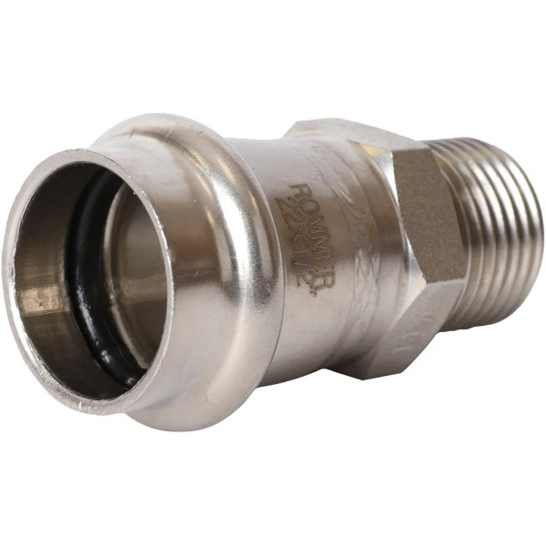 Переход 22х1/2"Н Rommer из нержавеющей стали (пресс) (RSS-0021-002212) Переход 22х1/2"Н Rommer из нержавеющей стали (пресс) (RSS-0021-002212)