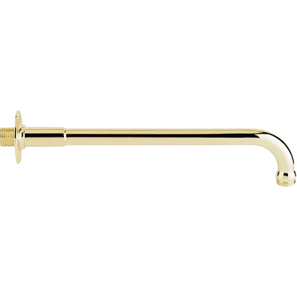 Излив для душа Ceazares 32 см, круглое сечение золото 24 карат (CZR-U-TDA-30-03/24)