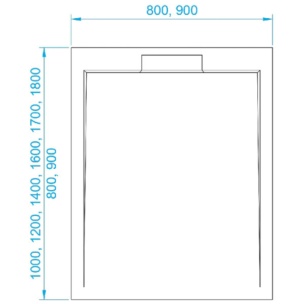 Душевой поддон RGW STL-108MW 80x100x3,5 белый (52212810-15)