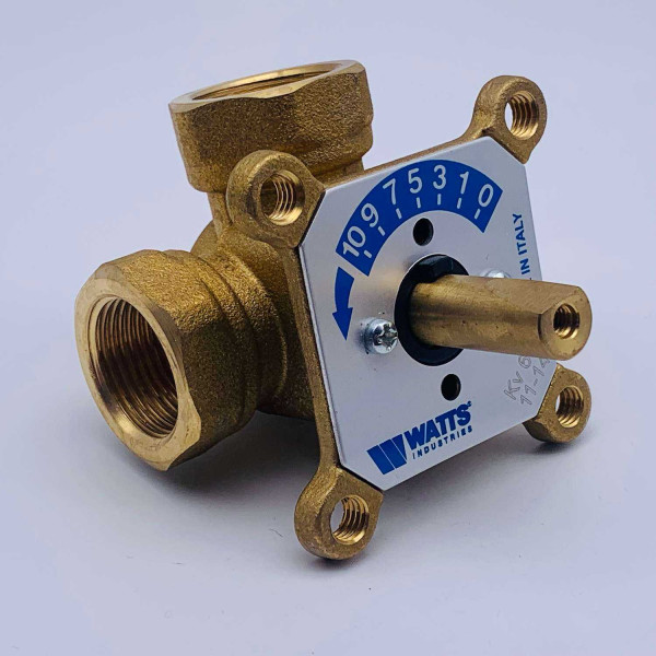 Вентиль трёхходовой смесительный Watts V3GB 3/4" ВР Kvs 6 (с сервоприводом MV 60) (10027991)