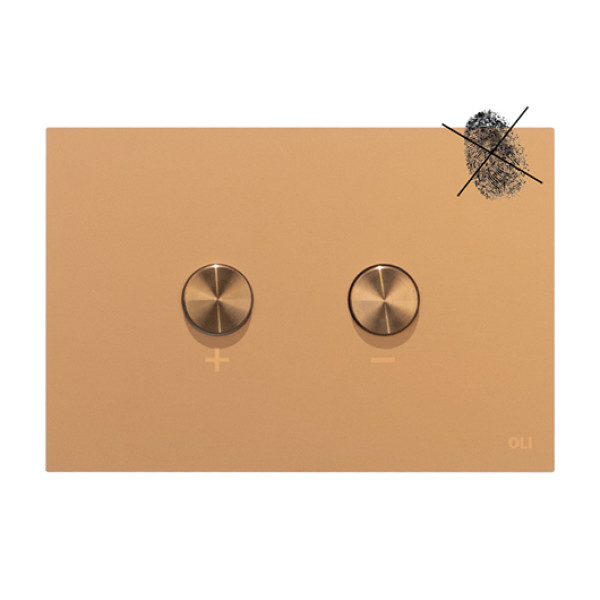 Клавиша смывная Oli Blink медь брашированная матовая (889874)