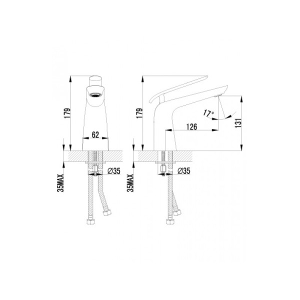 Смеситель для раковины Lemark Melange (LM4906CW)