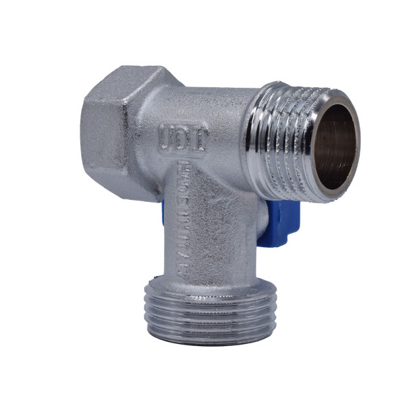 Кран проходной Fornara 1/2"x3/4"x1/2" НВ шаровый (никель) (128 D-E-RTBO) Кран проходной Fornara 1/2"x3/4"x1/2" НВ шаровый (никель) (128 D-E-RTBO)