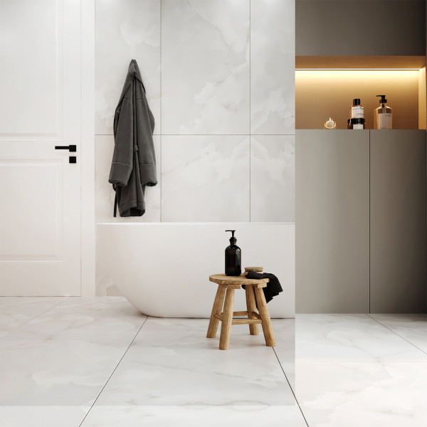 Душевая дверь WasserKRAFT Paar 120x200 стекло зеркальное, профиль золото розовое (88H05L-MR)