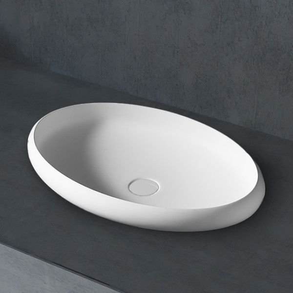 Раковина накладная Abber Stein 600x400 белый матовый (AS2614) Раковина накладная Abber Stein 600x400 белый матовый (AS2614)