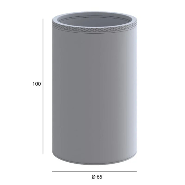 Стакан для зубныx щеток Boheme Uno Gold настенный золото (10974-G)