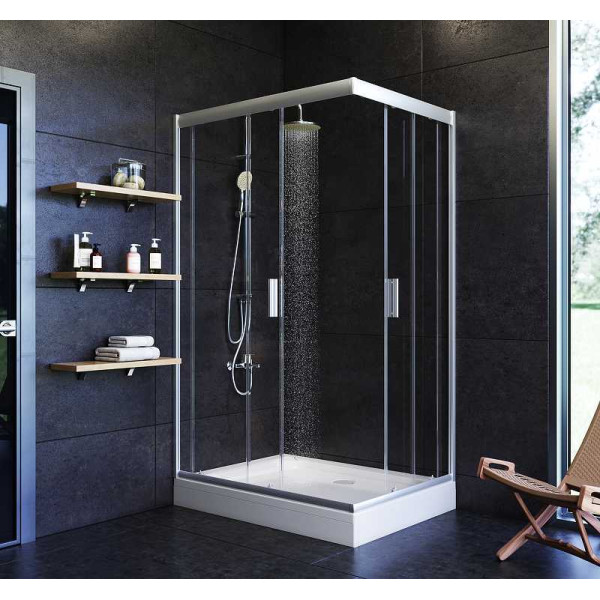 Душевой уголок AM.PM Gem 120x80 стекло прозрачное, профиль хром (W90G-404-120280-MT) Душевой уголок AM.PM Gem 120x80 стекло прозрачное, профиль хром (W90G-404-120280-MT)