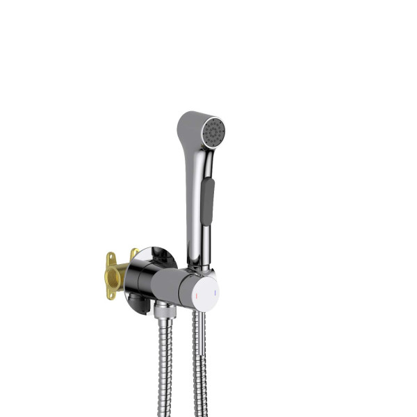 Смеситель с гигиеническим душем Aquatek Европа встраиваемый хром (AQ1020CR)