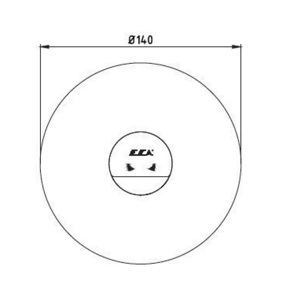 Смеситель для душа E.C.A. Myra внешняя часть хром (102167103HEX-K)