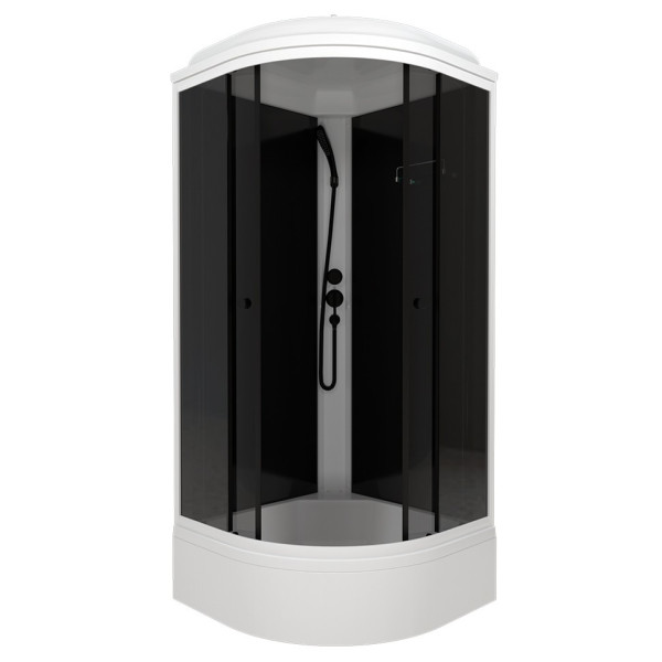 Душевая кабинаTriton Грэй 90x90 стекло тонированное, профиль черный (DK378)