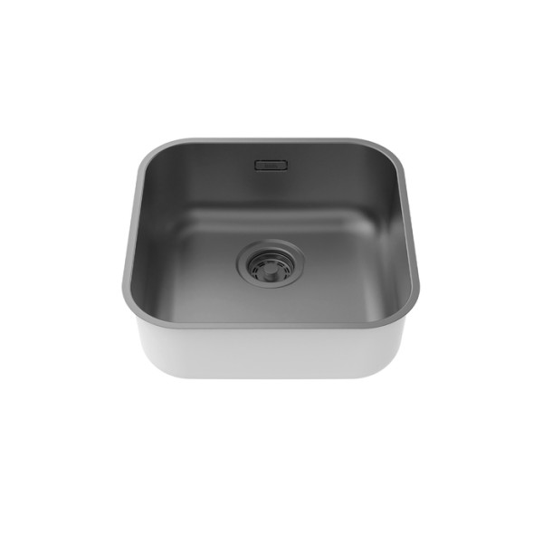 Мойка встраиваемая Iddis Mate 44,6x44,6x18 Mate сифоном графит (MAT44GMi77)