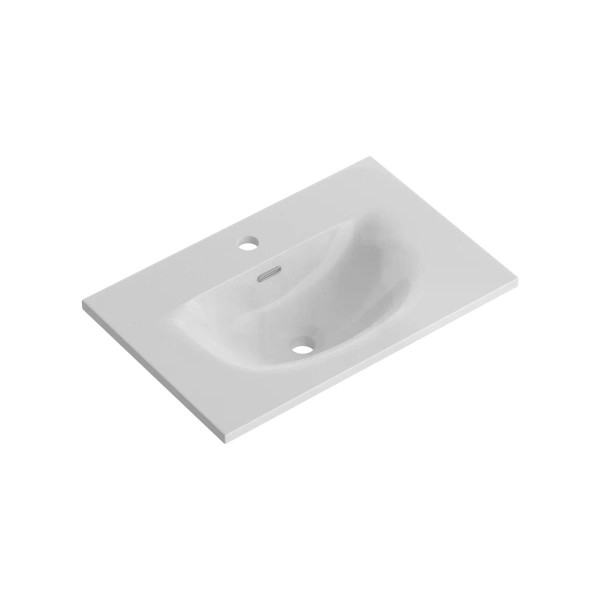 Раковина мебельная BelBagno 61x40 белая глянцевая (BB-8099-3-60)