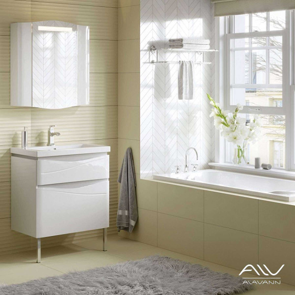 Шкаф зеркальный Alavann Silvia 70