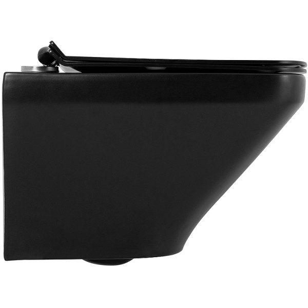 Унитаз подвесной BelBagno Sela безободковый (BB3201CHR-MB/BB3201SC-MB) Унитаз подвесной BelBagno Sela безободковый (BB3201CHR-MB/BB3201SC-MB)