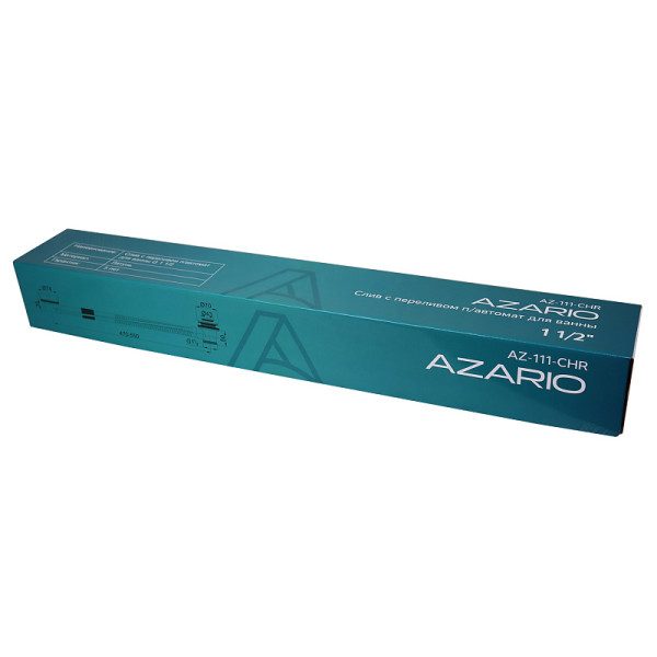 Обвязка для ванны п/автомат Azario 1 1/2" хром (AZ-111-CHR) Обвязка для ванны п/автомат Azario 1 1/2" хром (AZ-111-CHR)