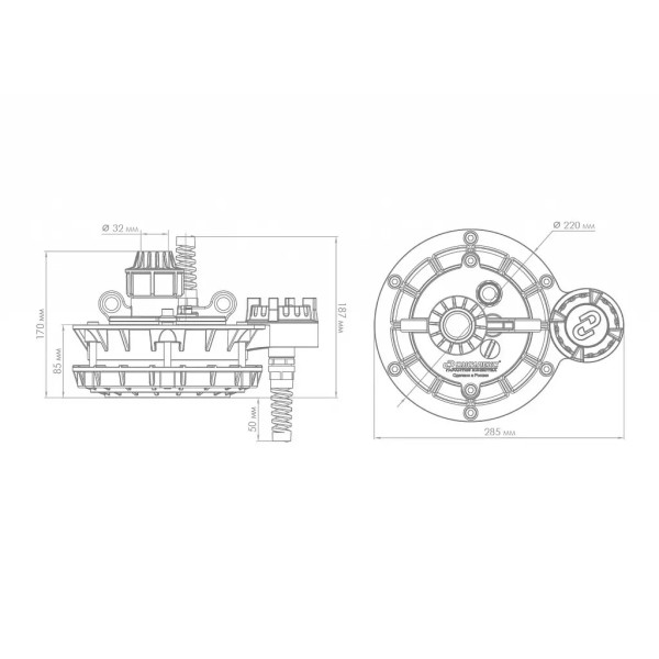 Оголовок скважинный Джилекс ОСПБ 110-133/32 пластик (6304)