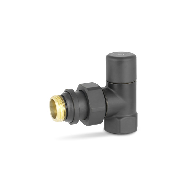 Клапан регулировочный угловой 1/2" Varmega VMDV01 (черный) (VMDV01-210404) Клапан регулировочный угловой 1/2" Varmega VMDV01 (черный) (VMDV01-210404)
