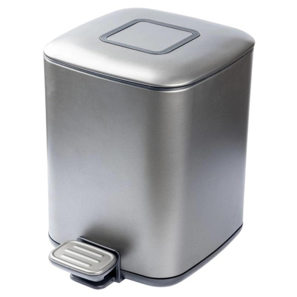 Ведро для мусора Boheme Q 23,8x32,6x31,7 черный (10948-GM)