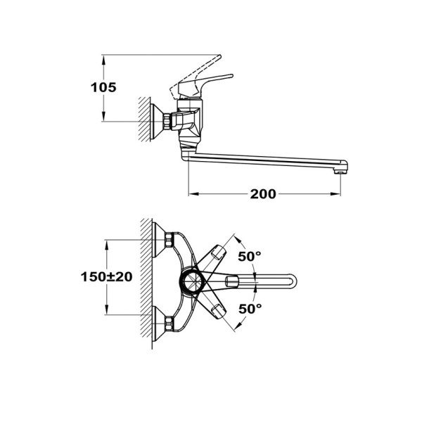 Смеситель для кухни Mofem Junior Evo 301 (152-0047-00)