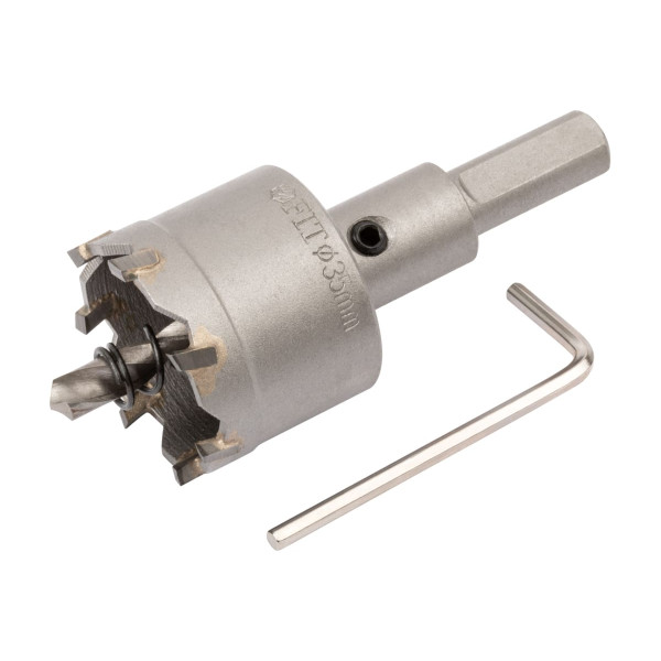 Коронка по стали кольцевая FIT 35 мм Профи с карбидными вставками (36835)