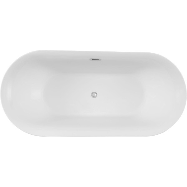 Ванна акриловая Aquanet Family Smart 170х78 белый матовый/черный матовый Black matte слив-перелив (293084)