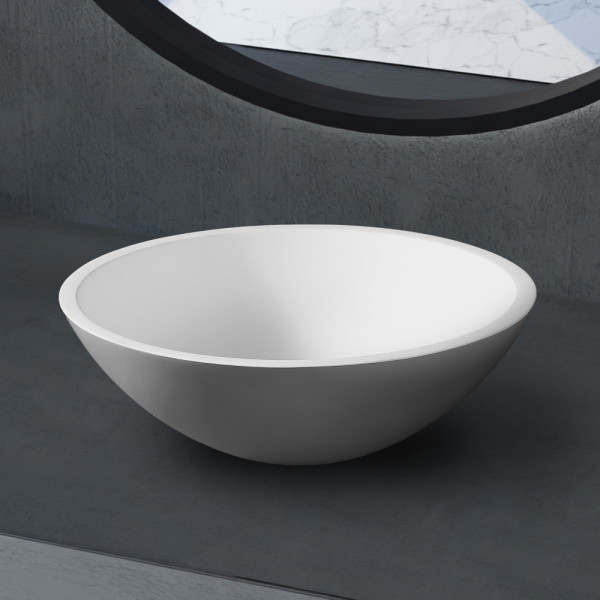 Раковина накладная Abber Stein 400x400 белый матовый (AS2608) Раковина накладная Abber Stein 400x400 белый матовый (AS2608)