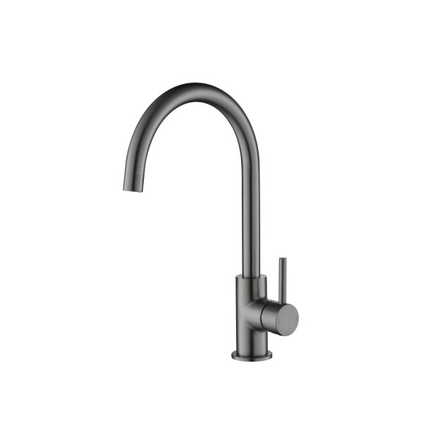 Смеситель для кухни Aquatek Европа шлифованный черный хром (AQ1382BGM) Смеситель для кухни Aquatek Европа шлифованный черный хром (AQ1382BGM)
