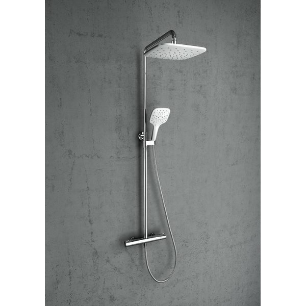 Душевая система Ravak 093.00/150 с термостатом хром белый (X070099)
