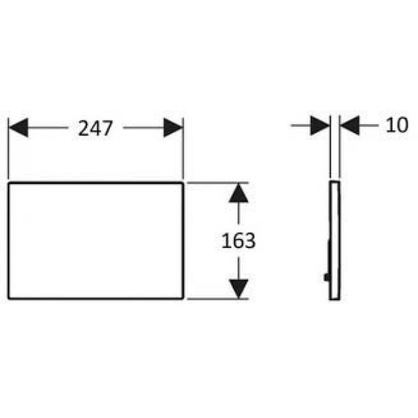 Клавиша смывная Creavit Power белый/красный (GP5001.01)