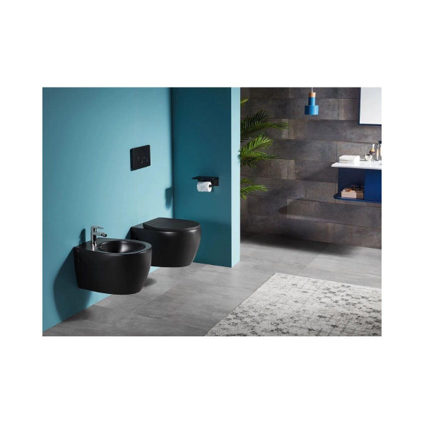 Унитаз подвесной Creo  Avignon с сиденьем микролифт (COMBO-AV1100MB/AV1001TMB)