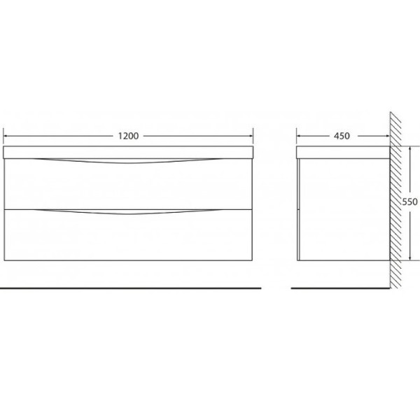 Тумба подвесная BelBagno Marino 120 Rovere Bianco (MARINO-1200-2C-SO-WO-P) Тумба подвесная BelBagno Marino 120 Rovere Bianco (MARINO-1200-2C-SO-WO-P)