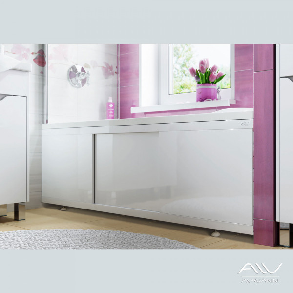 Экран фронтальный для ванны Alavann Crystal 1,7 белый Экран фронтальный для ванны Alavann Crystal 1,7 белый