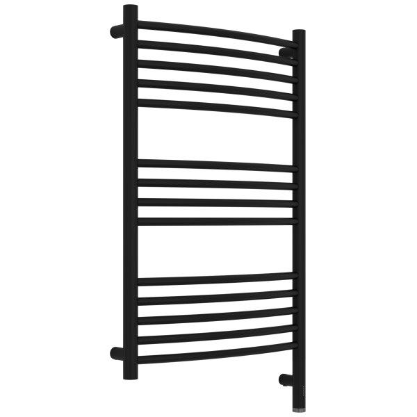 Полотенцесушитель электрический Сунержа Богема 3.1 выгнутая 800x500 провод справа матовый чёрный (31-6003-8050)