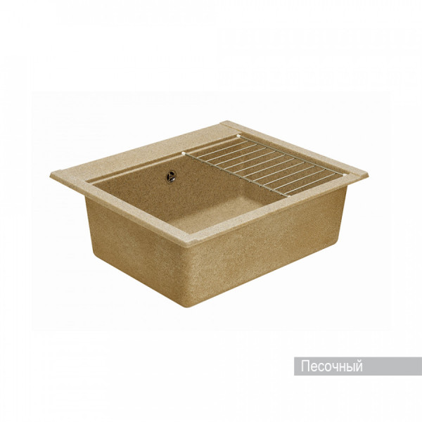 Мойка для кухни врезная Aquaton Делия 60 517x602x218 песочный (1.A715.2.32L.D22.0)