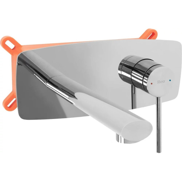 Смеситель для раковины скрытого монтажа REA Oval chrom + box (REA-B5124)