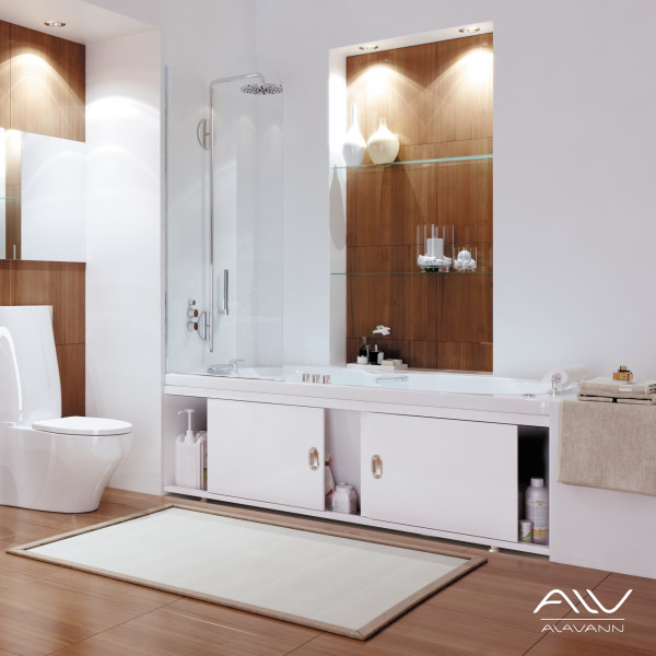 Экран фронтальный для ванны Alavann Купе Still 1,6 белый Экран фронтальный для ванны Alavann Купе Still 1,6 белый