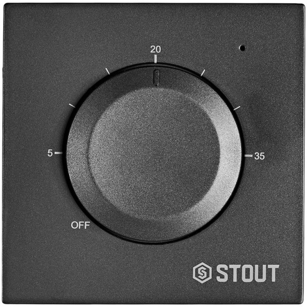 Терморегулятор Stout универсальный 3А, ON/OFF 230 В черный (STE-2001-130220)