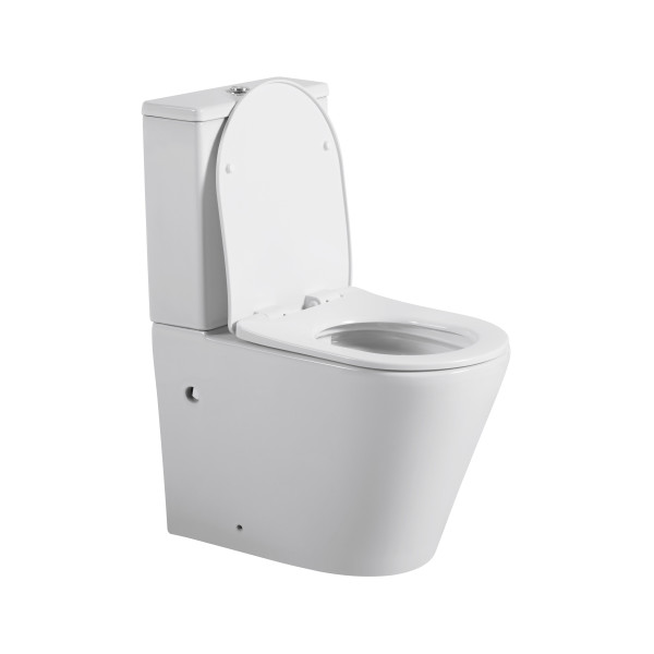 Унитаз напольный Sapbox Velron 60,5x37x80 Rimless белый (SB7057A1-W)