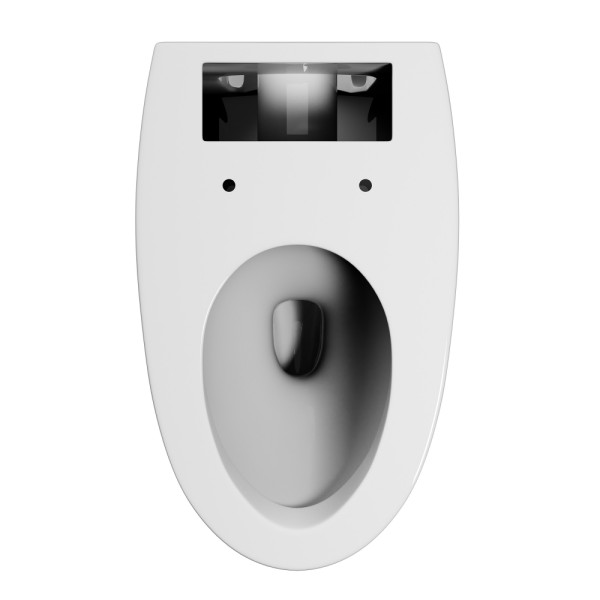 Унитаз напольный Abber Bequem с импульсным смывом белый (AC1125P)