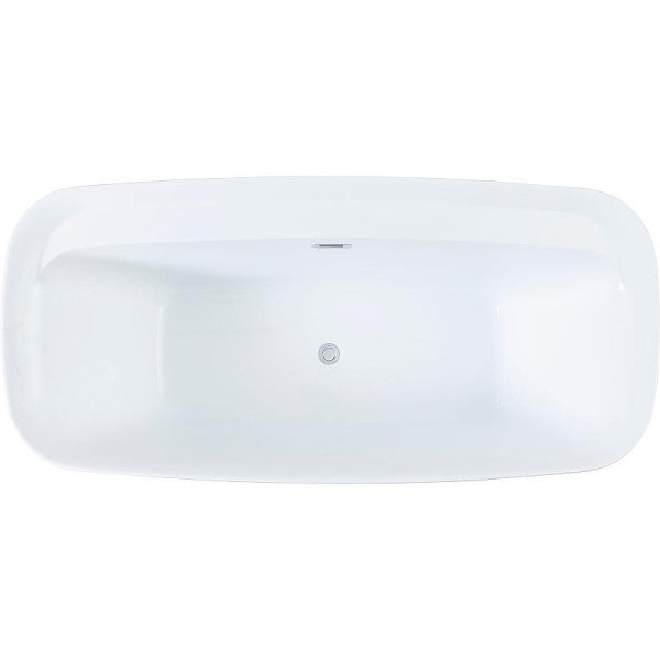 Ванна акриловая Aquanet Family Fine 170х78 белый матовый/черный матовый Black matte слив-перелив (293080)