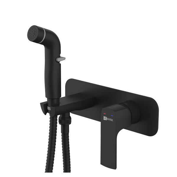 Смеситель для биде Lemark Ursus черный с гигиеническим душем (LM7220BL) Смеситель для биде Lemark Ursus черный с гигиеническим душем (LM7220BL)
